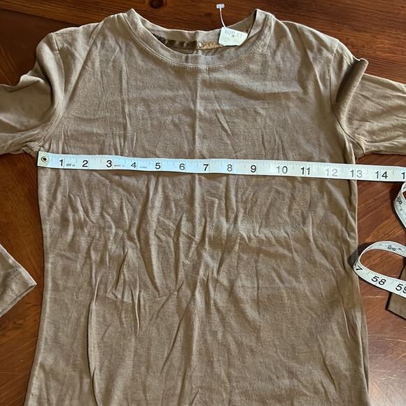 SO Girls S 7-8  Brown Knit Top Long Sleeve Lightweight - Picture 3 of 4